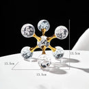 Ornamento de Cristal Molecular para Decoração de Mesa Lenogue