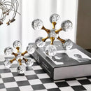Ornamento de Cristal Molecular para Decoração de Mesa Lenogue