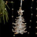 Pingente de Natal Acrílico Transparente Lenogue