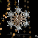 Pingente de Natal Acrílico Transparente Lenogue