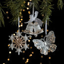 Pingente de Natal Acrílico Transparente Lenogue