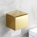 Porta Papel Higiênico com Tampa e Suporte Celular em Aço Inox Lenogue