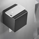 Porta Papel Higiênico com Tampa e Suporte Celular em Aço Inox Lenogue