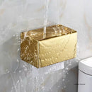 Porta Papel Higiênico com Tampa e Suporte Celular em Aço Inox Lenogue