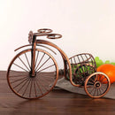 Porta Vinho Decorativo Metal Formato Bicicleta Design Retro Cobre Lenogue