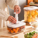 Pote Hermético com Tampa e Selador a Vácuo para Alimentos Lenogue