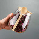Pote Hermético de Vidro com Tampa Vedada para Café e Açúcar Lenogue