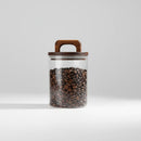 Pote Hermético de Vidro com Vedação a Vácuo para Grãos e Café Lenogue