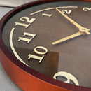Relógio de Parede em Nogueira Movimento Quartz Silencioso Lenogue