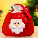 Sacola de Flanela com Cordão para Presentes de Natal Lenogue