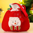 Sacola de Flanela com Cordão para Presentes de Natal Lenogue