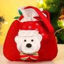 Sacola de Flanela com Cordão para Presentes de Natal Lenogue