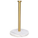 Suporte para Papel Toalha e Filme Plástico Mármore Dourado Lenogue