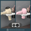 Suporte para Secador de Cabelo de Parede com Compartimentos Lenogue