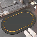 Tapete Antiderrapante Premium com 3 Camadas Oval Lenogue