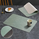 Tapete de Mesa em Couro Impermeável Lenogue
