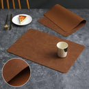 Tapete de Mesa em Couro Impermeável Lenogue
