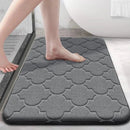 Tapete de Veludo Coral Antiderrapante Absorvente para Banho Lenogue