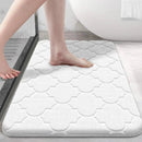 Tapete de Veludo Coral Antiderrapante Absorvente para Banho Lenogue