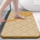 Tapete de Veludo Coral Antiderrapante Absorvente para Banho Lenogue