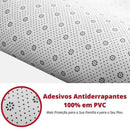 Tapete Felpudo Redondo Antiderrapante para Sala e Quarto Lenogue