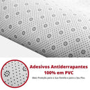 Tapete Felpudo Redondo Cáqui Mescla Antiderrapante para Sala Lenogue