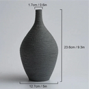 Vaso de Cerâmica Boca Estreita Estilo Nórdico para Sala Lenogue