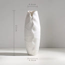 Vaso de Cerâmica Fosca Estilo Nórdico para Sala Lenogue