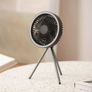 Ventilador Portátil Recarregável Preto com 3 Velocidades para Casa Lenogue
